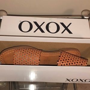 XOXO Rachad Flat Sandals Cognac 6M